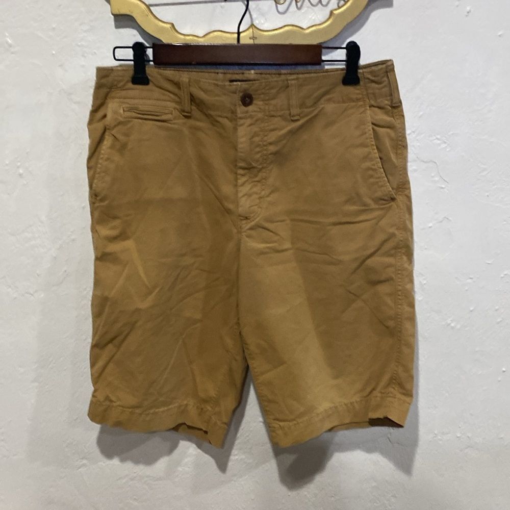 American Eagle Next Level Flex Tan Brown Short Size 32 Longer Length Inseam 11”